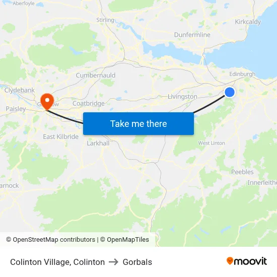 Colinton Village, Colinton to Gorbals map