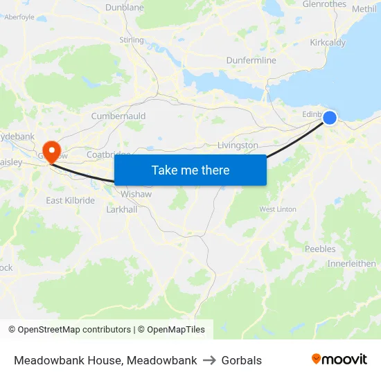 Meadowbank House, Meadowbank to Gorbals map