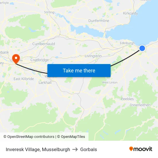 Inveresk Village, Musselburgh to Gorbals map