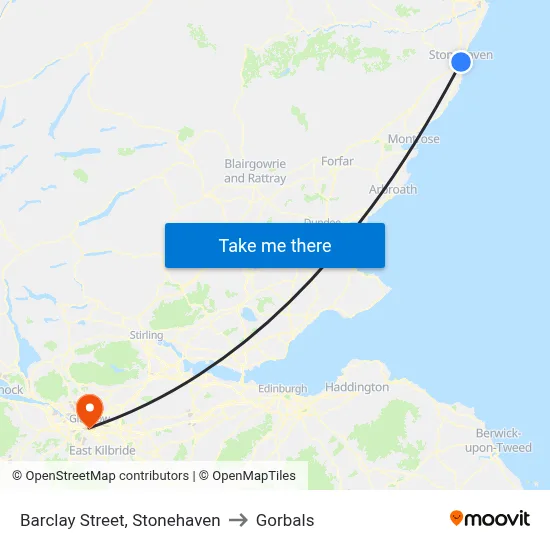 Barclay Street, Stonehaven to Gorbals map
