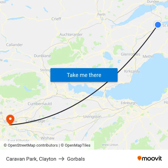 Caravan Park, Clayton to Gorbals map
