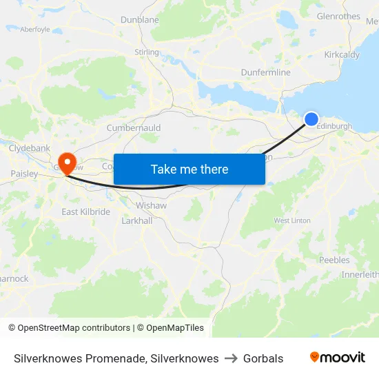 Silverknowes Promenade, Silverknowes to Gorbals map