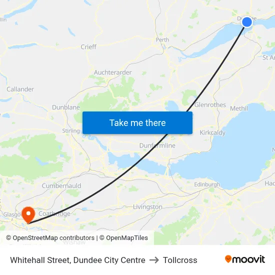 Whitehall Street, Dundee City Centre to Tollcross map