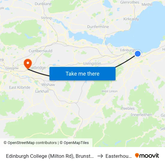 Edinburgh College (Milton Rd), Brunstane to Easterhouse map