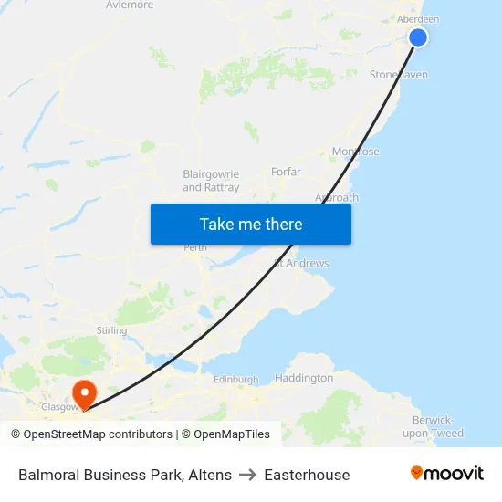 Balmoral Business Park, Altens to Easterhouse map
