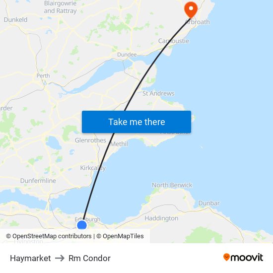 Haymarket to Rm Condor map