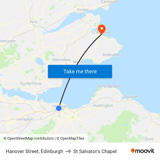 Hanover Street, Edinburgh to St Salvator's Chapel map