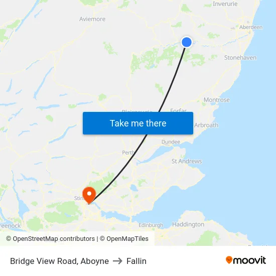 Bridge View Road, Aboyne to Fallin map