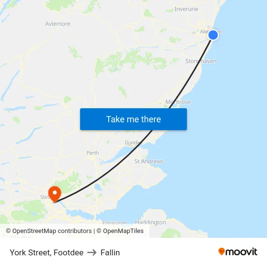 York Street, Footdee to Fallin map