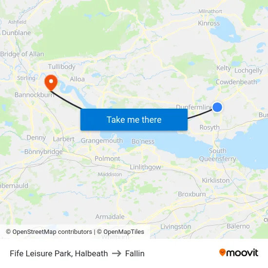 Fife Leisure Park, Halbeath to Fallin map