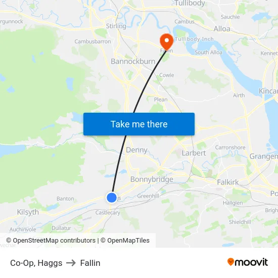 Co-Op, Haggs to Fallin map