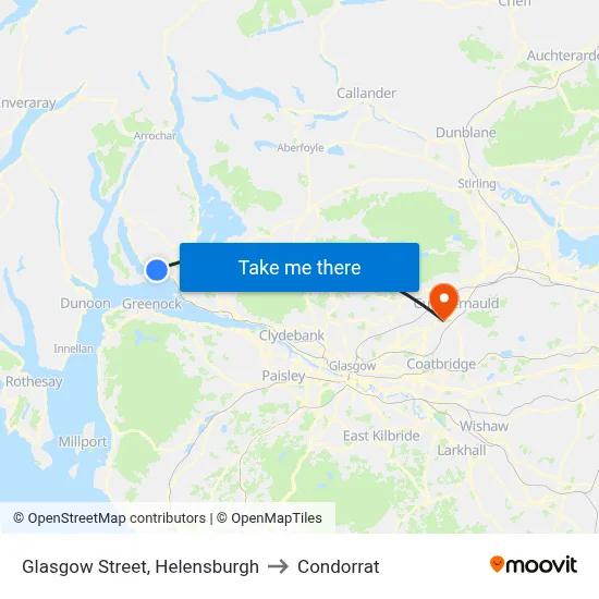 Glasgow Street, Helensburgh to Condorrat map