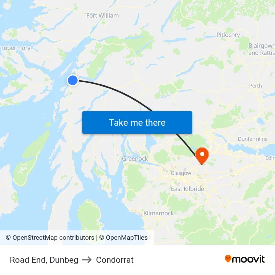 Road End, Dunbeg to Condorrat map