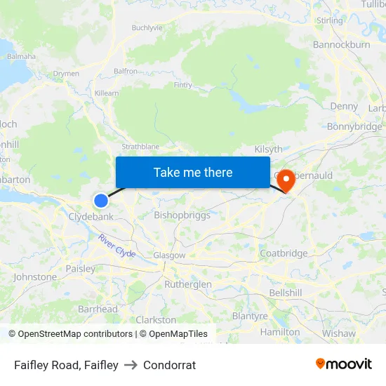 Faifley Road, Faifley to Condorrat map