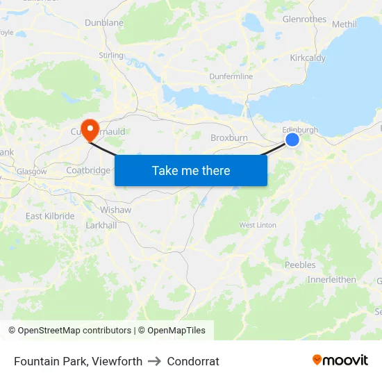Fountain Park, Viewforth to Condorrat map