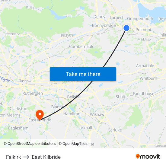 Falkirk to Falkirk map