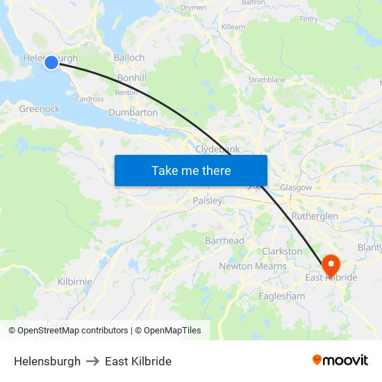 Helensburgh to Helensburgh map