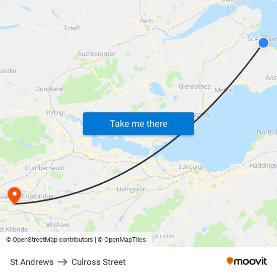St Andrews to Culross Street map