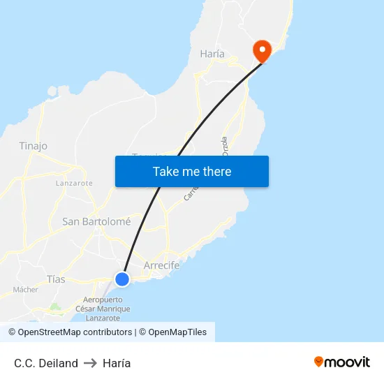 C.C. Deiland to Haría map