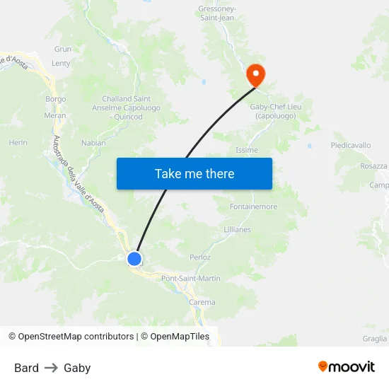 Bard to Gaby map
