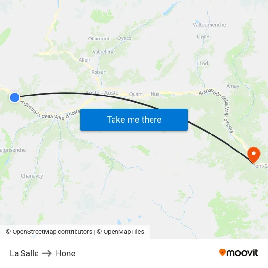 La Salle to Hone map