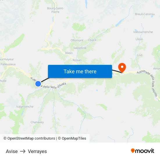 Avise to Verrayes map