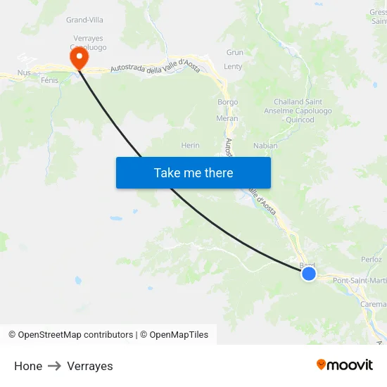 Hone to Verrayes map