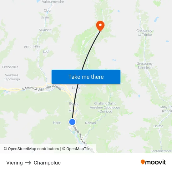 Viering to Champoluc map