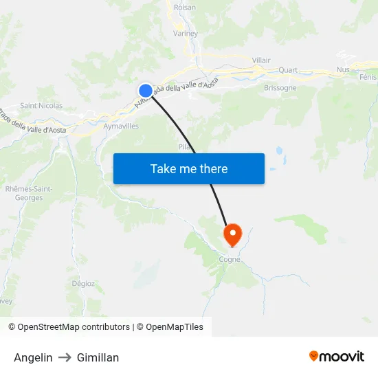 Angelin to Gimillan map