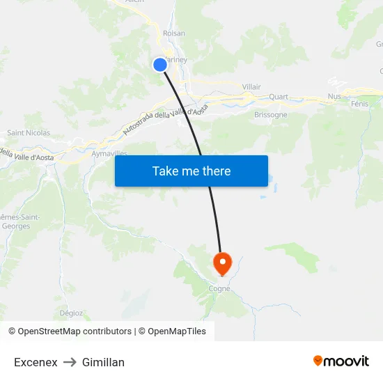 Excenex to Gimillan map