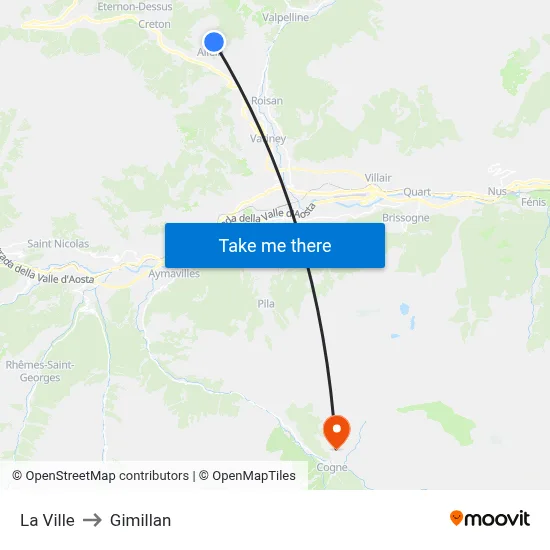 The City to Gimillan map