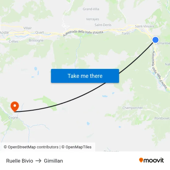 Ruelle Bivio to Gimillan map
