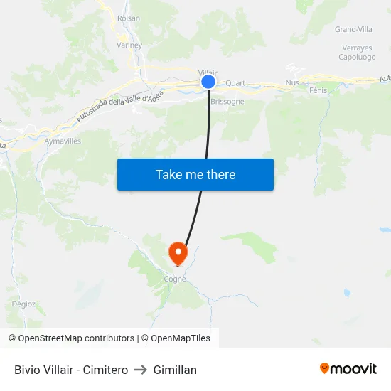 Villair Junction - Cemetery to Gimillan map