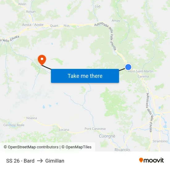 SS 26 - Bard to Gimillan map