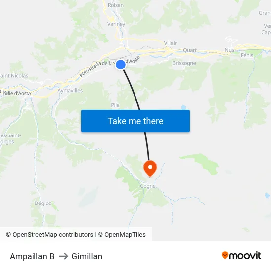 Ampaillan B to Gimillan map