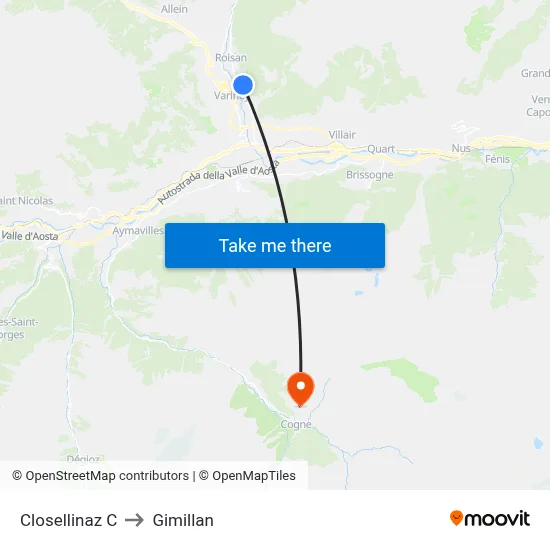 Closellinaz C to Gimillan map
