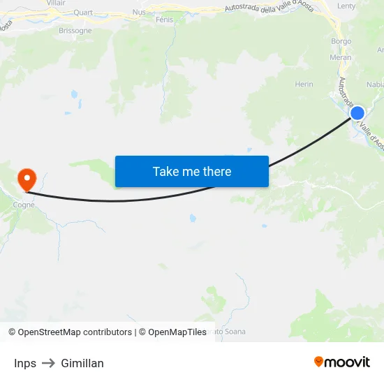 INPS to Gimillan map