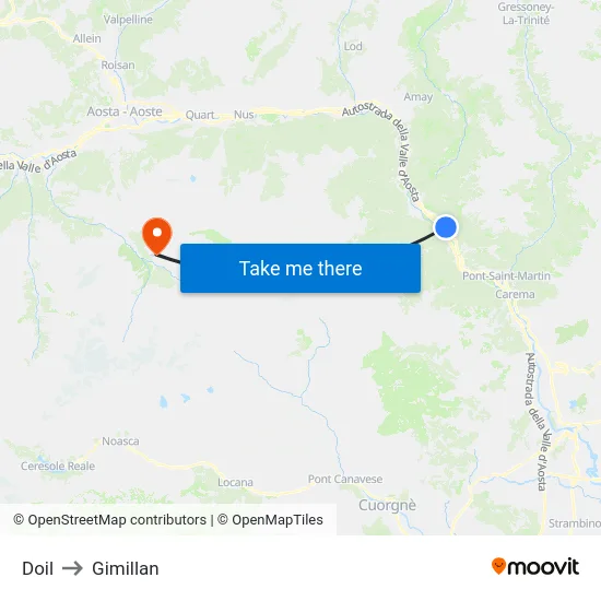 Doil to Gimillan map