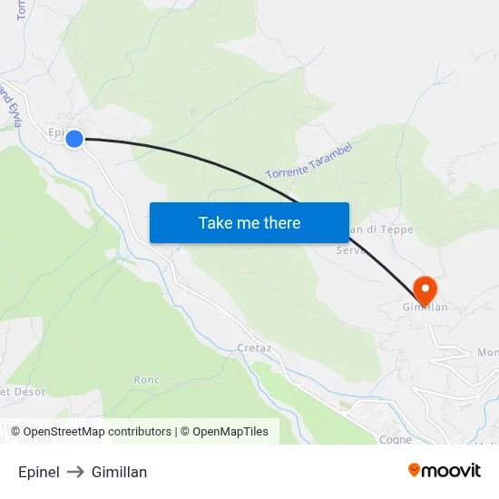Epinel to Gimillan map