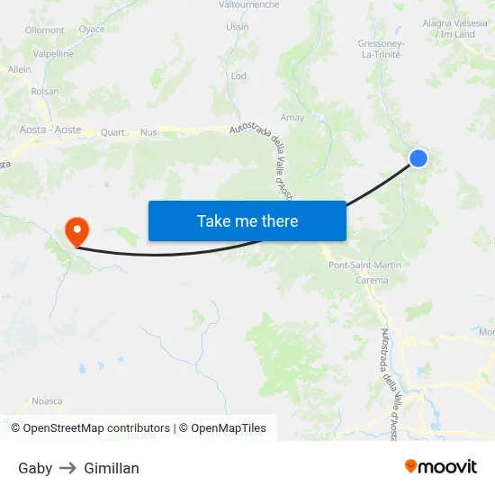 Gaby to Gimillan map