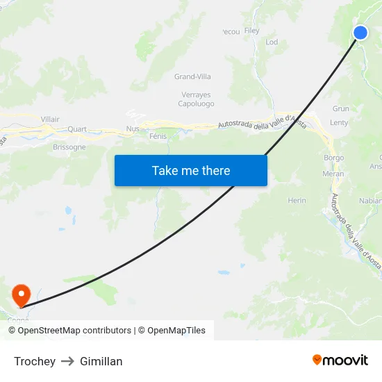 Trochey to Gimillan map