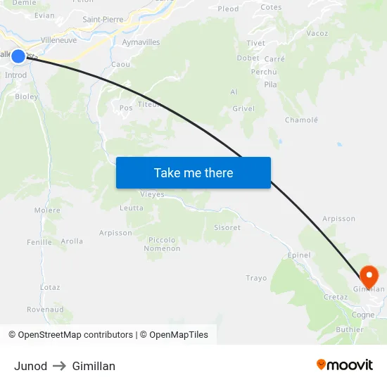 Junod to Gimillan map