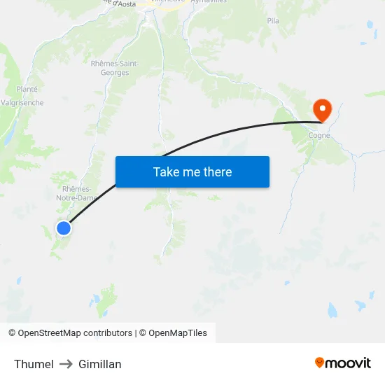 Thumel to Gimillan map