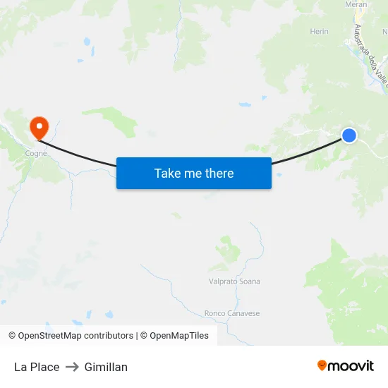 La Place to Gimillan map