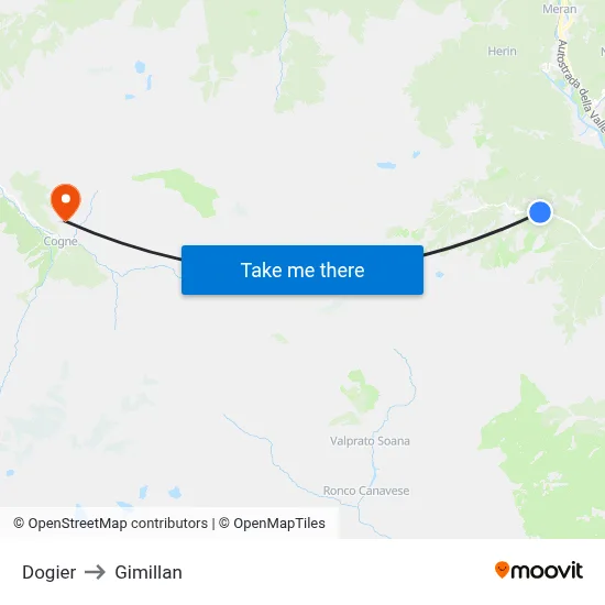 Dogier to Gimillan map