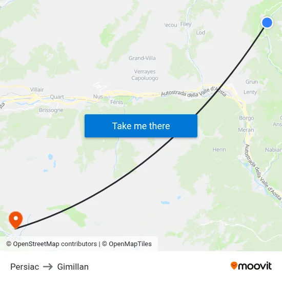 Persiac to Gimillan map