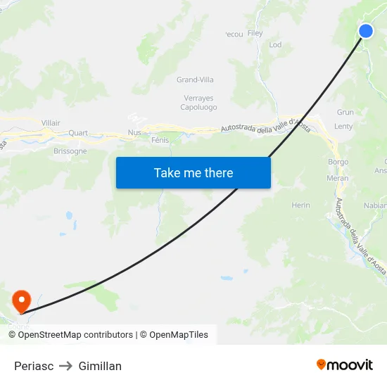 Periasc to Gimillan map