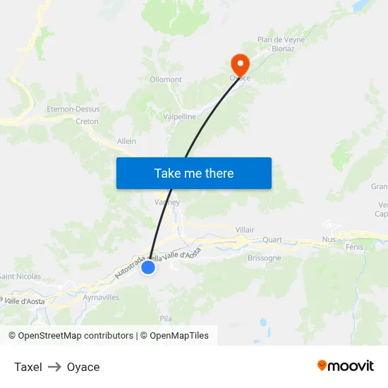 Taxel to Oyace map