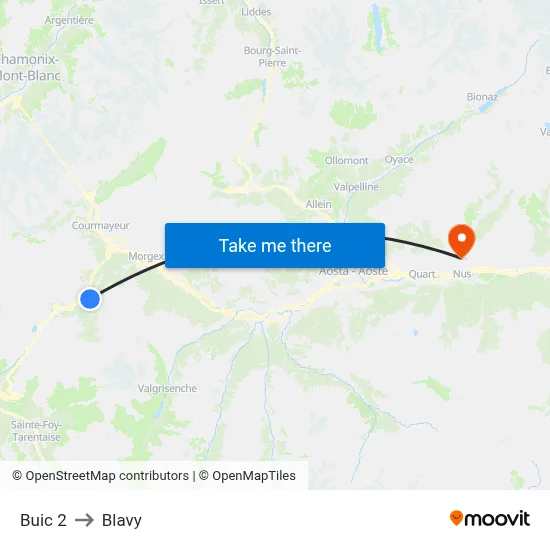 Buic 2 to Blavy map