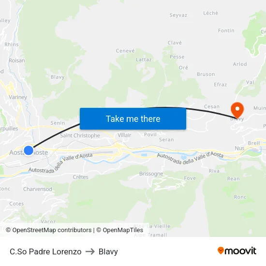 Father Lorenzo Avenue to Blavy map